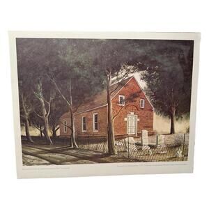 Bob Timberlake St. Thomas Episcopal Church North Carolina 1972 Signed Painting